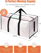 SWEET DOLPHIN 12 Pack 200LB Heavy-Duty Moving Bags - Image 4