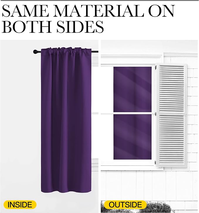 NICETOWN Kitchen Blackout Draperies Curtains - Image 7
