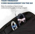 5 Pack Cord Organizer, Bow Cord Keeper, Cable Organizer USB Holder, Leather - Image 3
