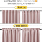 NICETOWN Light Reducing Curtain Panels Window Draperies - Image 3