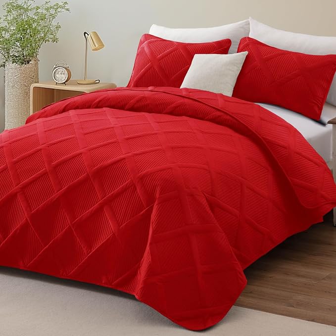 Exclusivo Mezcla Quilts Queen Size, Modern Striped Pattern, Lightweight Bedding - Image 2