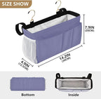 Purple Bedside Caddy Storage Bag Bedside Organizer - Image 4