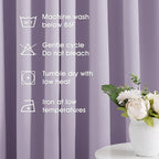 HOMEIDEAS Lilac Blackout Curtains - Image 2