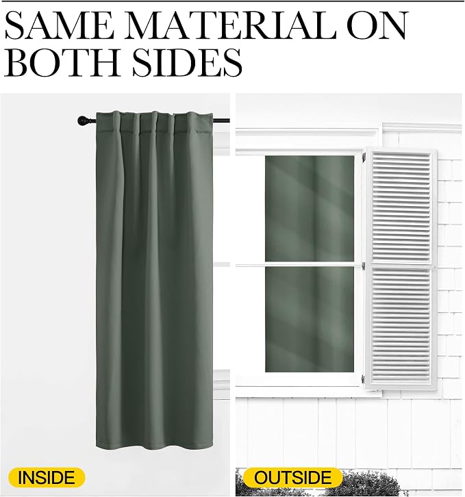 NICETOWN Short Curtains for Kitchen Window - Image 6