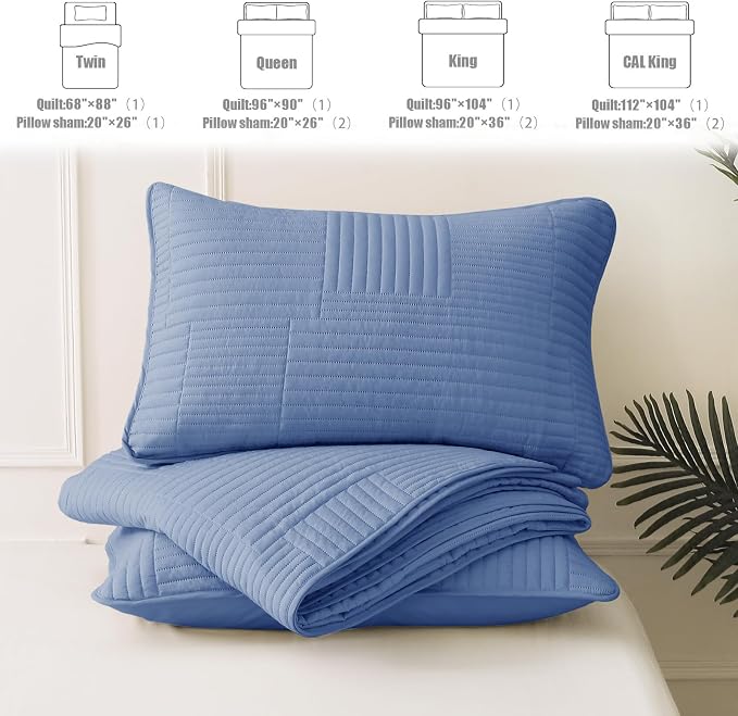 Whale Flotilla Ultra Soft Cal King Quilt Bedding Set, Lightweight - Image 6