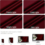 CUCRAF Custom Burgundy Red Blackout Curtains 1 Panel Set, Thermal Insulated - Image 4