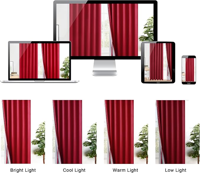 XWZO 100% Blackout Curtains - Image 8
