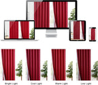 XWZO 100% Blackout Window Curtains - Image 8