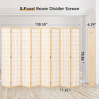 Room Divider Scree 8 Panel, 6Ft Folding Privacy Screen - Image 2