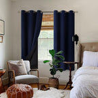 BGment Navy 100% Blackout Curtains - Image 2
