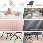 Lazy Chair with Ottoman, Office Modern Lounge Accent Chair with Armrests - Image 3