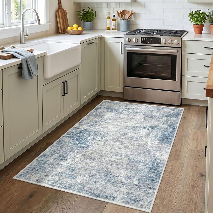 Abstract Area Rug 3x4 Ft Washable Rugs - Image 2