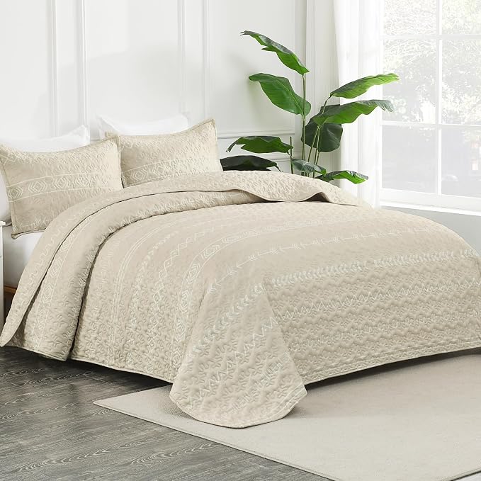 Beige Quilts Queen Size - Image 2