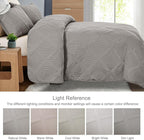 Exclusivo Mezcla Quilts Queen Size, Light Grey | Soft Bedspreads - Image 3