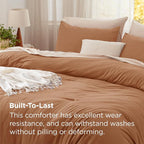 Bedsure Queen Comforter Set, Pumpkin Soft Prewashed Bedding - Image 3