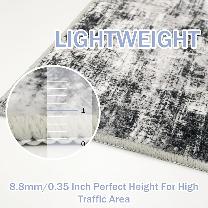 Abstract Runner Rug 3x7 Ft Washable Runners - Image 5