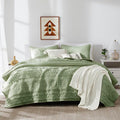 WDCOZY Boho Sage Green Twin Quilt Size Bedding Sets by WDCOZY