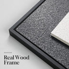 Large 3D Textured Framed Black and White Abstract Wall Art - Image 6