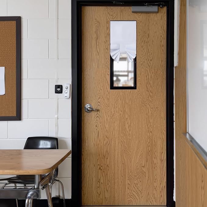 RYB HOME Classroom Door Window Cover, 100% Blackout Shades by RYBHOME