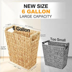 Coeusy 6 Gallon Wicker Trash Can - Image 2