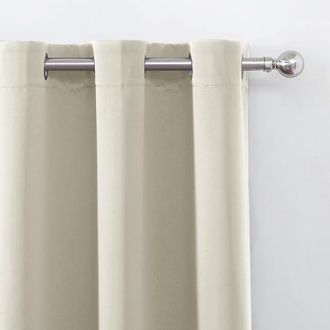 Total Blackout Light Beige Curtains - Image 8