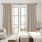 Extra Long 100% Blackout Linen Curtains 120 Inch Long 10 FT - Image 4