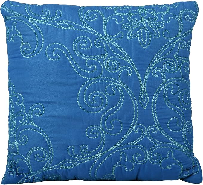Home Soft Things Damask 4 Piece Bedspread Set, Scalloped Edge Reversible Quilt - Image 5