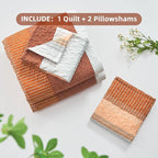 King Size Quilt Set Orange - Image 7
