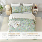 Lady Ann 100% Cotton Floral Cal King Quilt Set - Image 7