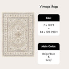 7x10 Washable Area Rug for Living Room - Image 8