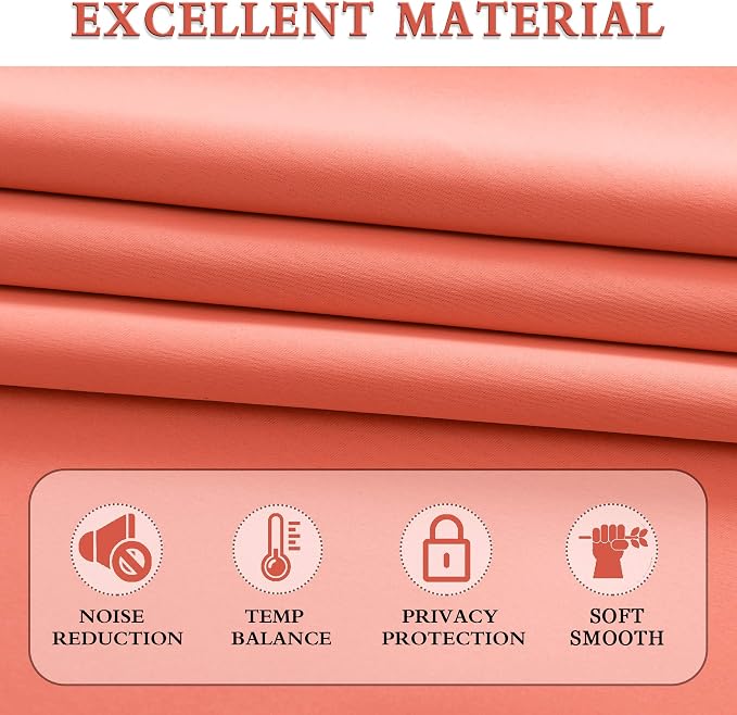 Room Darkening Rod Pocket Curtain Panels - Image 4