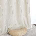 NICETOWN Beige Kitchen Curtains Small Blackout Panels 34 by 54 Inch, Window - Image 5