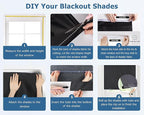 LazBlinds 100% Blackout Door Curtain, 1 Panel | No tools No Drill Cordless - Image 4