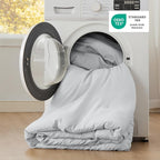 Bedsure Full Comforter Set, Light Grey Soft Prewashed Bedding - Image 5