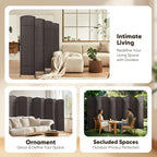 8 Panel Room Divider, Privacy Screen & Room Separation, Extra Wide | Paper - Image 7
