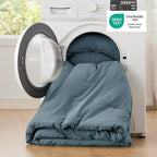 Bedsure Super King Comforter Set, Slate Blue Soft Prewashed Bedding - Image 5