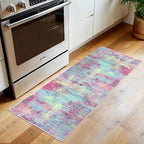Abstract Runner Rug 2x5 Ft Washable Runners - Image 2