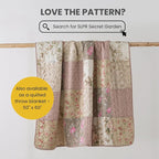 SLPR - Secret Garden Pink Patchwork Cotton Quilt Set, King - Image 8