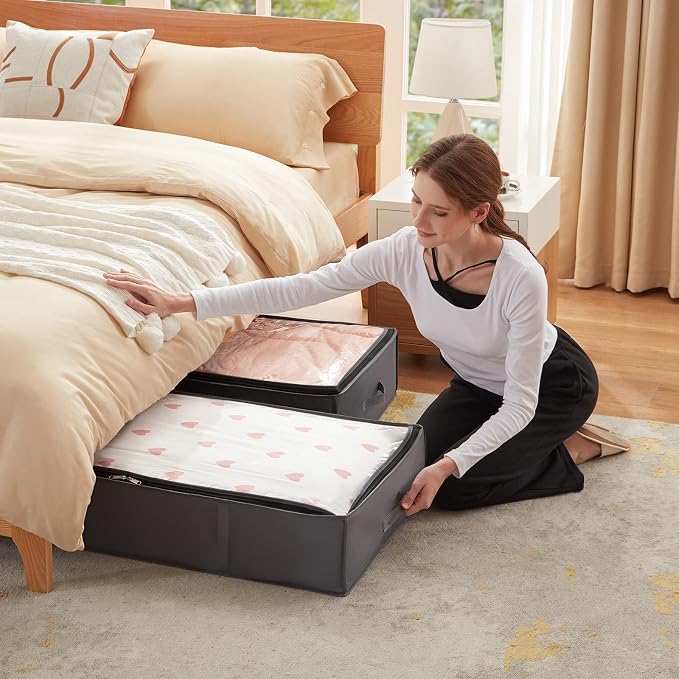 Lifewit 95L 6 Pack Under Bed Storage Containers, Large Capacity Blanket Storage - Image 7
