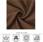 Diraysid Chocolate Brown Grommet Blackout Curtains - Image 5