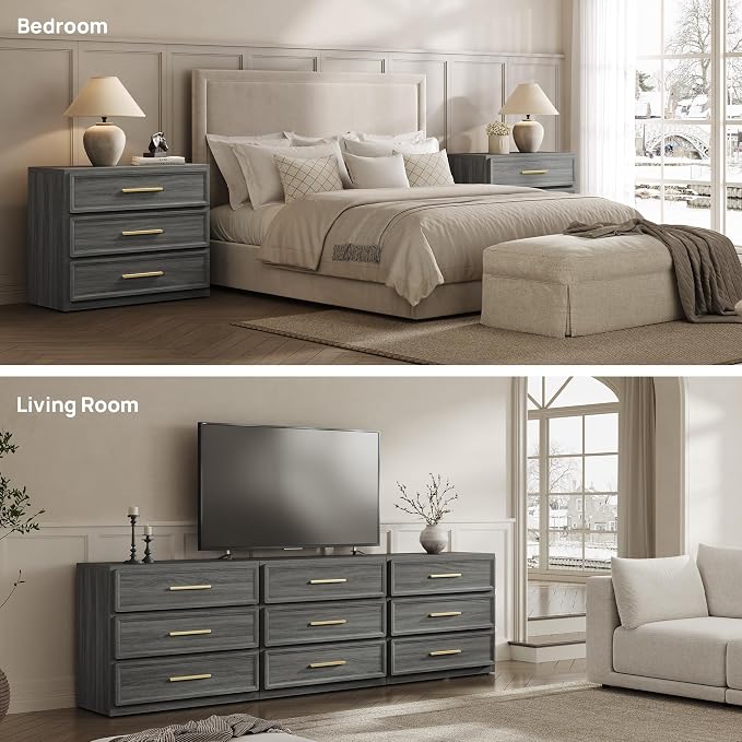SICOTAS Oversized Night Stand Set 2 - Image 6