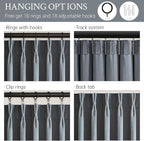 Stone Blue Velvet Pleated Curtains 102 Inches Long Light Blocking Room - Image 4