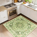 RELEANY Washable Area Rug, Square 4'x4', Water Repellent, Pet Friendly by RELEANY