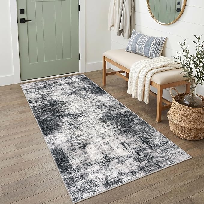 Abstract Runner Rug 3x6 Ft Washable Runners by iOhouze
