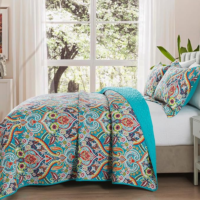 VAPUTAR Cotton Quilt King Bedding Set - Image 2