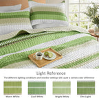 Whale Flotilla Reversible Green Print Quilts Queen Size - Image 5