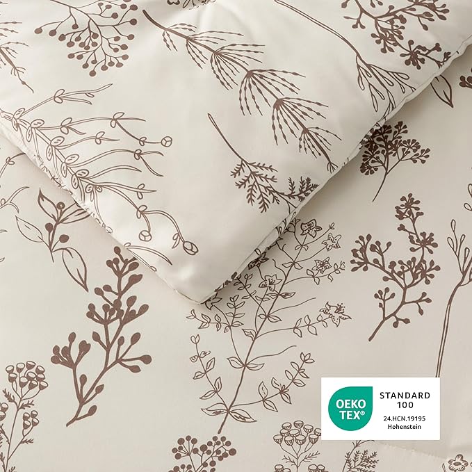 Bedsure Natural King Comforter Set - Image 5