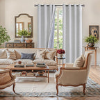 YoungsTex Linen Blackout Curtains 80 Inch Length - Image 4