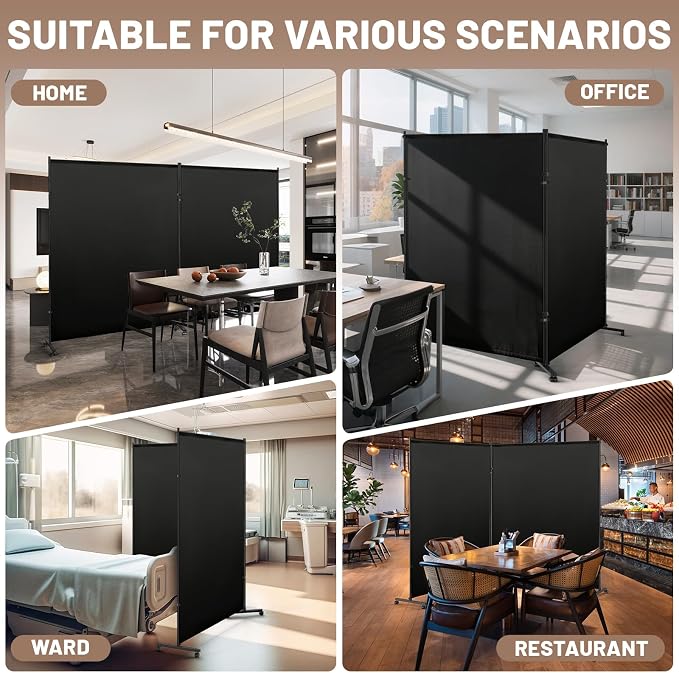 2 Panels Room Divider/Privacy Screen 5FT*6FT - Image 7
