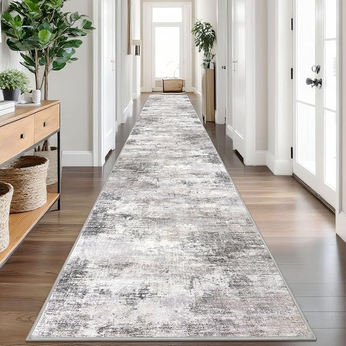 Abstract Runner Rug 3x20 Ft Extra Long Washable Runners by iOhouze